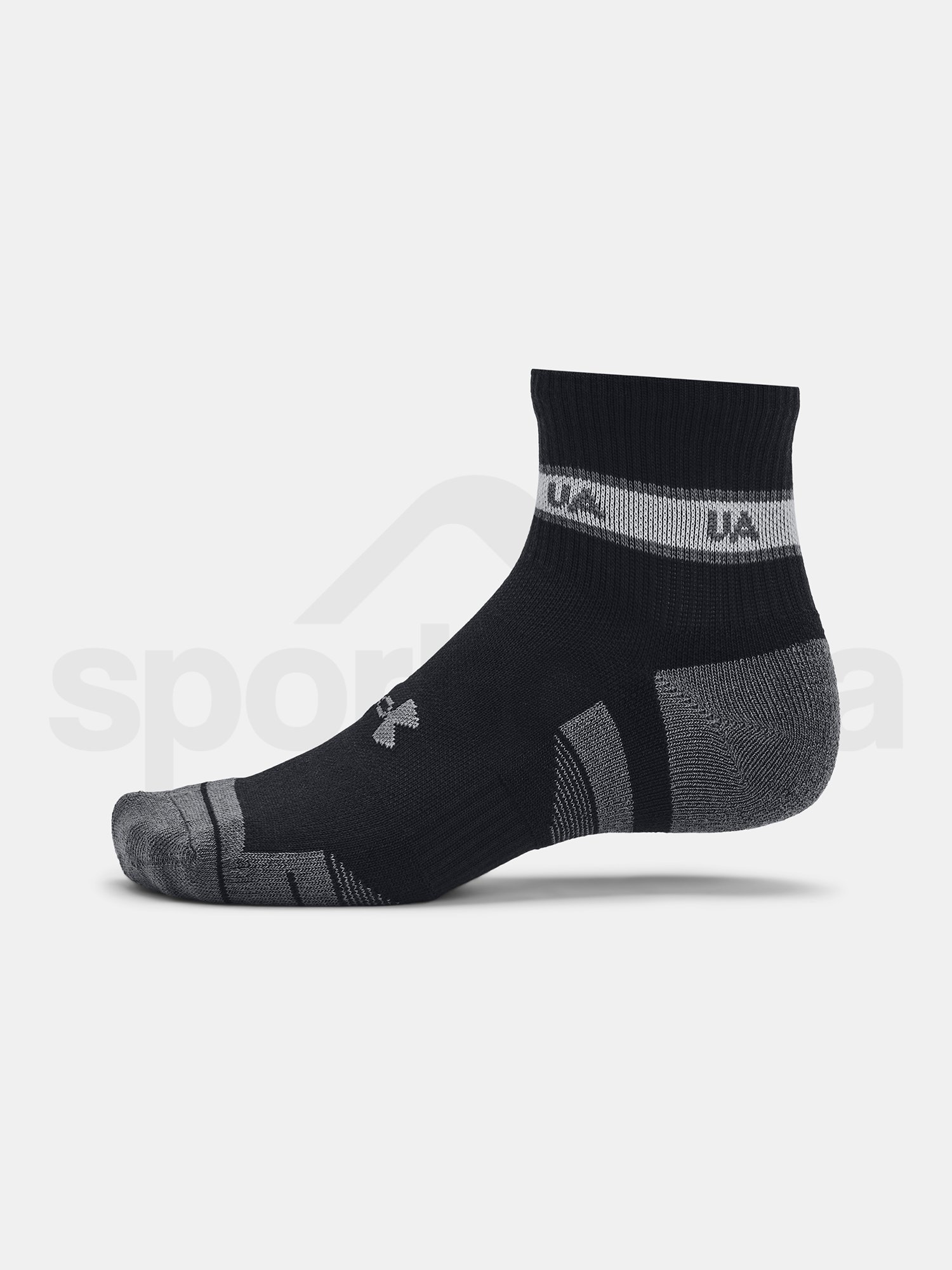 Ponožky Under Armour UA Perf Tech Nvlty 3pk Qtr-BLK