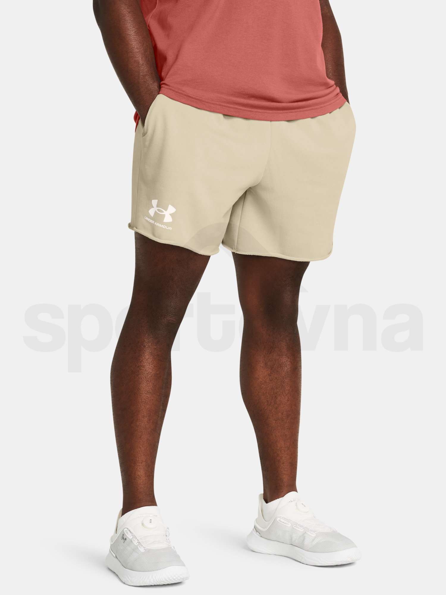 Šortky Under Armour UA Rival Terry 6in Short - hnedá