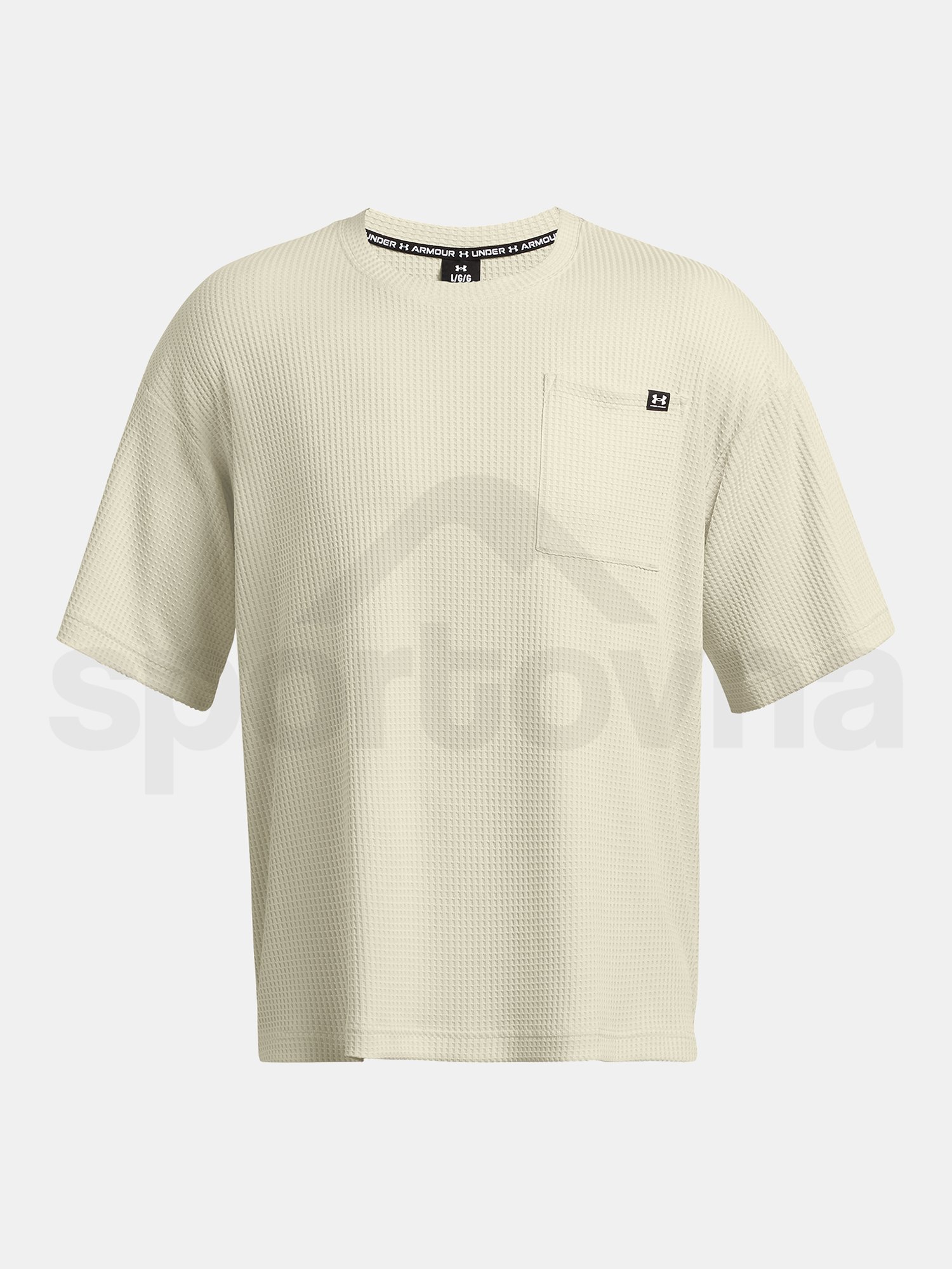 Tričko Under Armour UA Rival Waffle Crew - hnedá