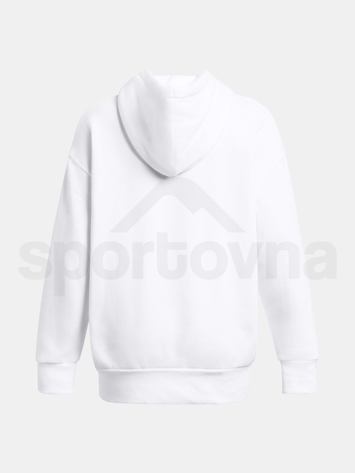 Mikina Under Armour Essential Flc OS Hoodie-WHT