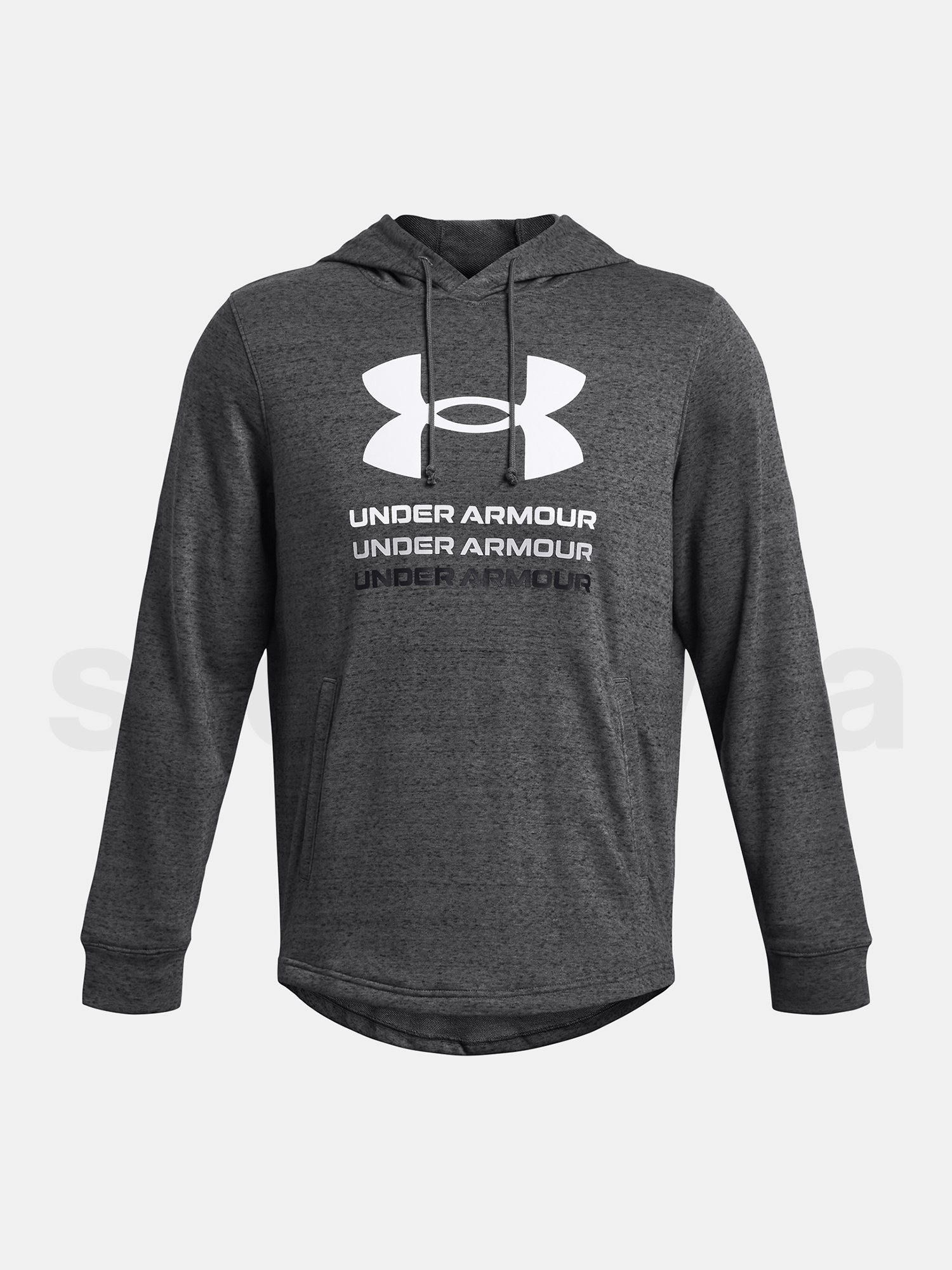 Mikina Under Armour UA Rival Terry Graphic Hood-GRY