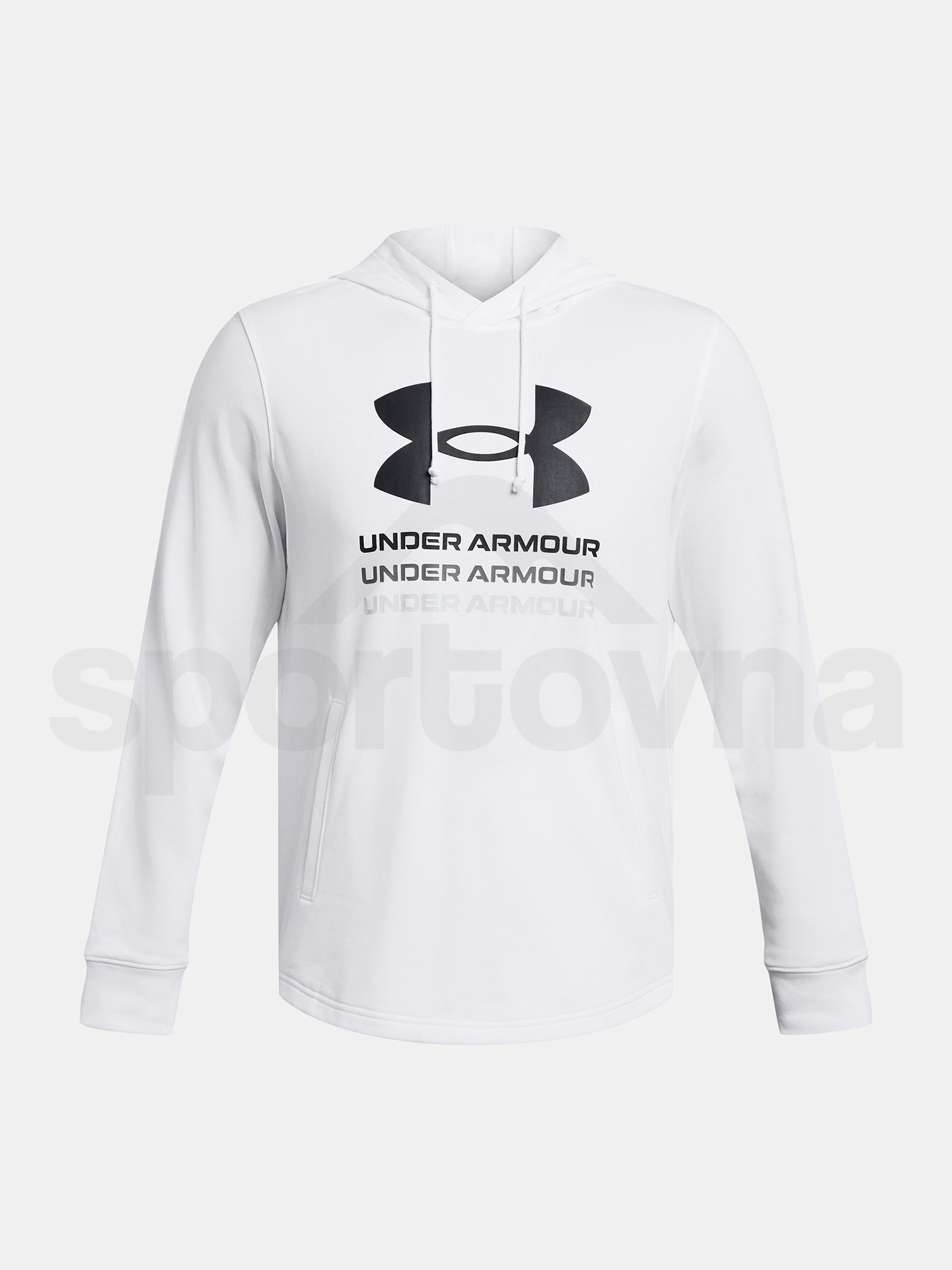 Mikina Under Armour UA Rival Terry Graphic Hood-WHT