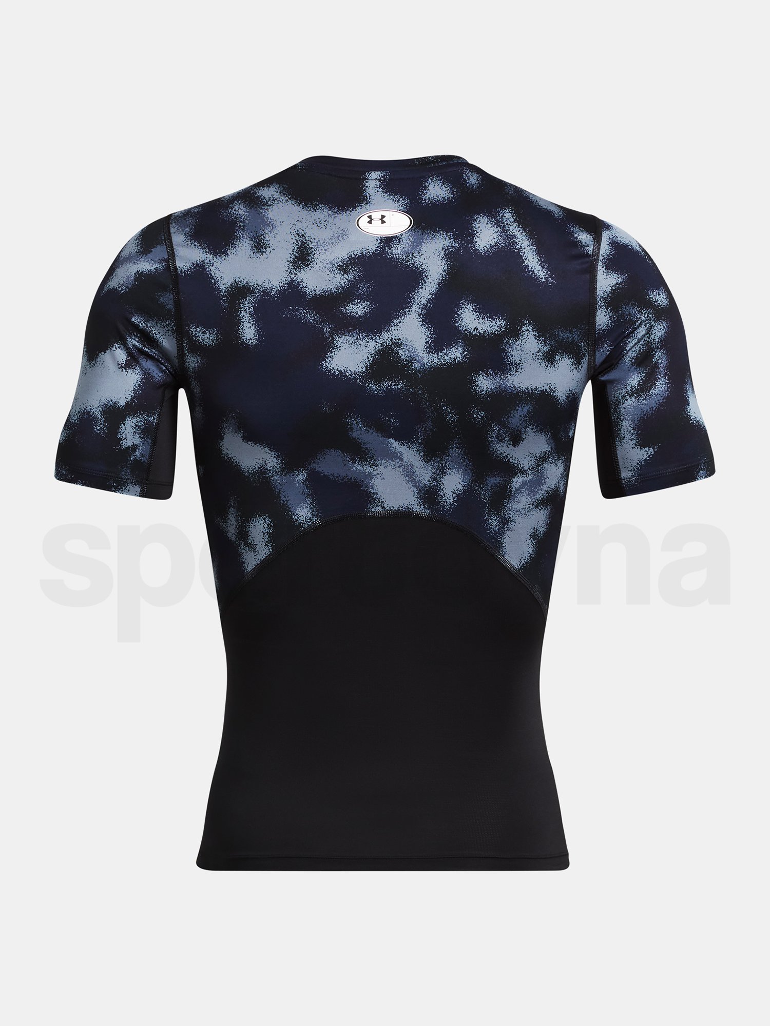 Tričko Under Armour UA HG Armour Printed SS - modrá