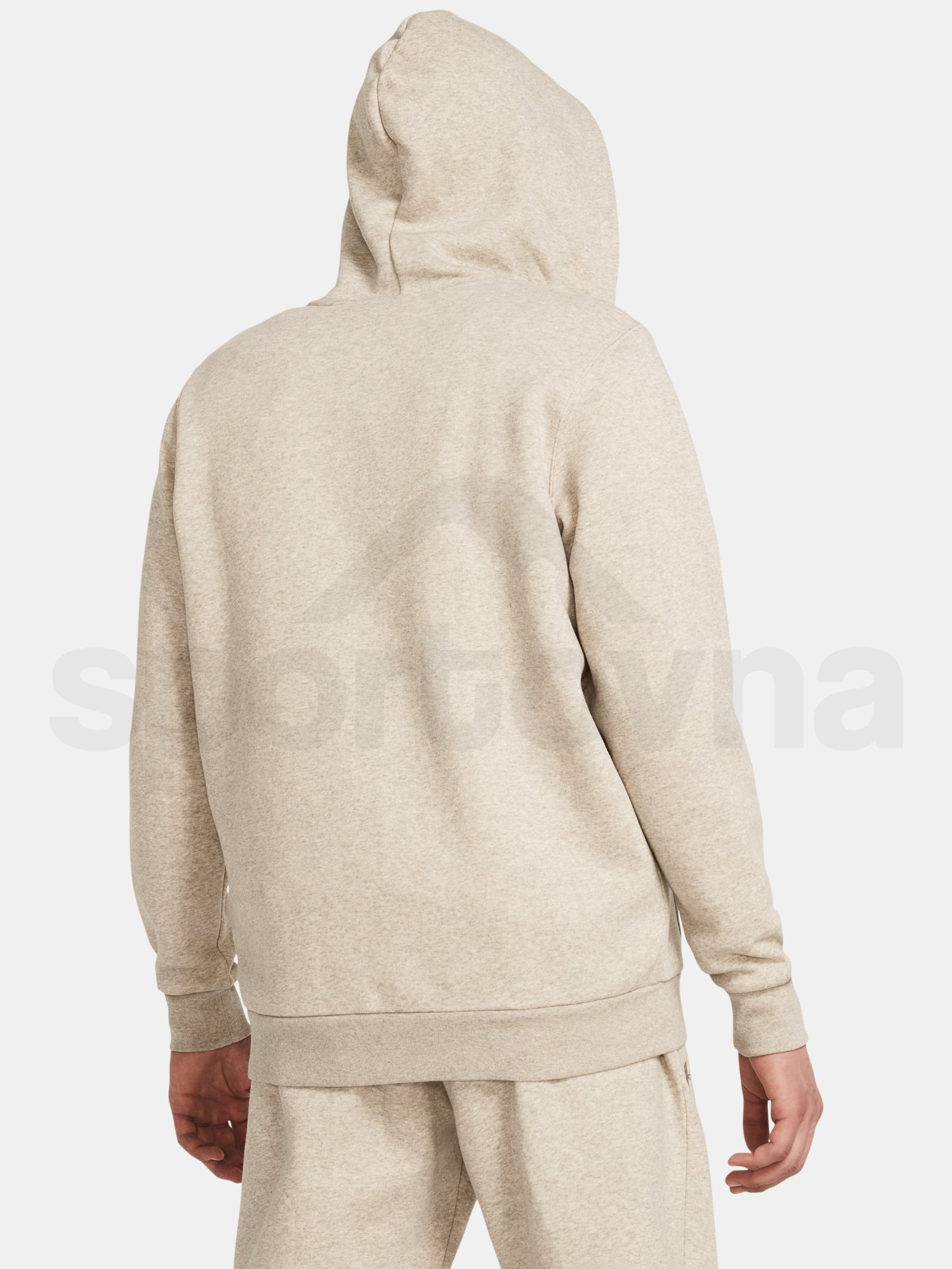 Mikina Under Armour UA Essential Fleece FZ Hood - hnedá