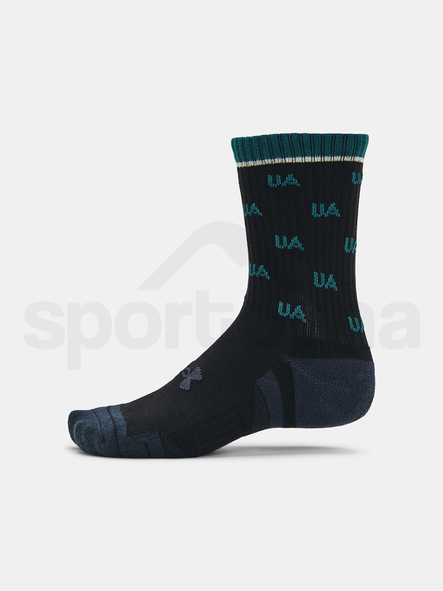 Ponožky Under Armour UA Perf Cotton Nov 2pk Mid-BLK