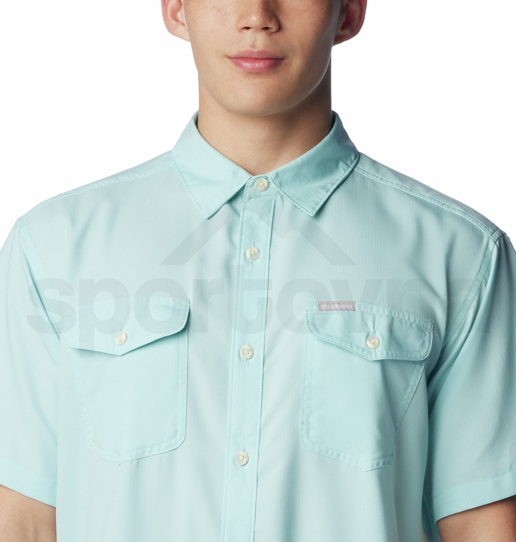 Košile Columbia Utilizer™ II Solid Short Sleeve Shirt M - modrá