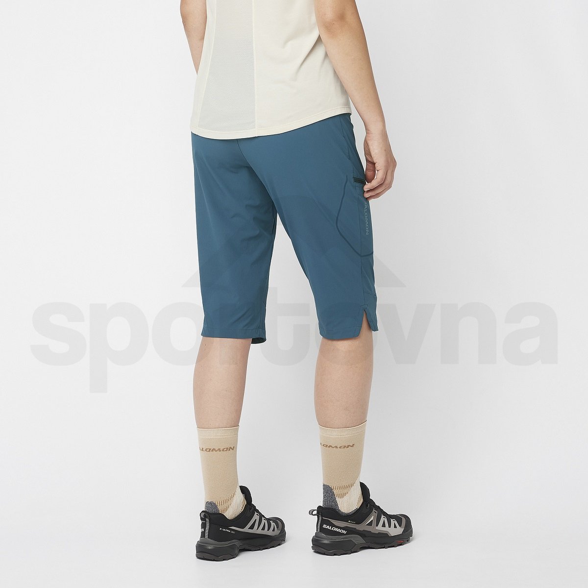 Kalhoty Salomon Wayfarer Capri W - modrá