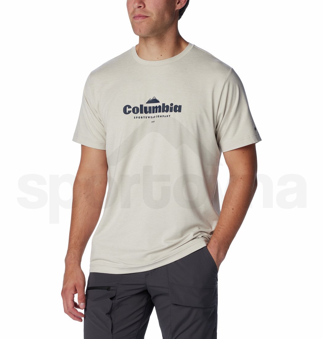 Tričko Columbia Kwick Hike™ Graphic SS Tee M - béžová