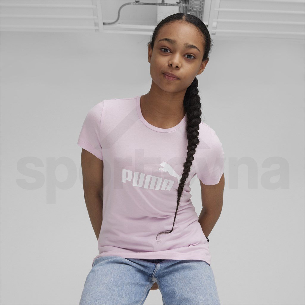 Tričko Puma ESS Logo Tee J - růžová
