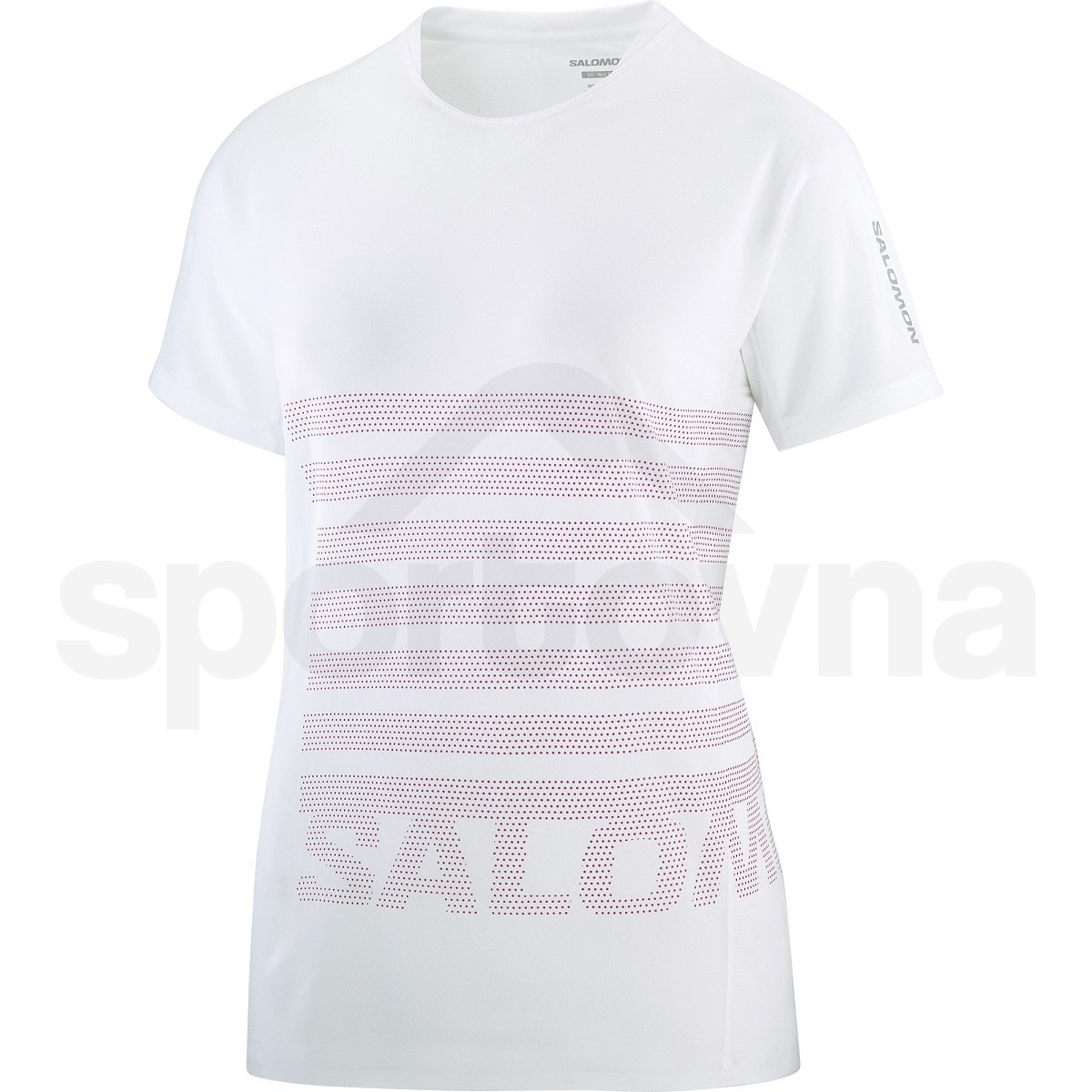 Tričko Salomon Sense Aero SS Tee GFX W - bílá