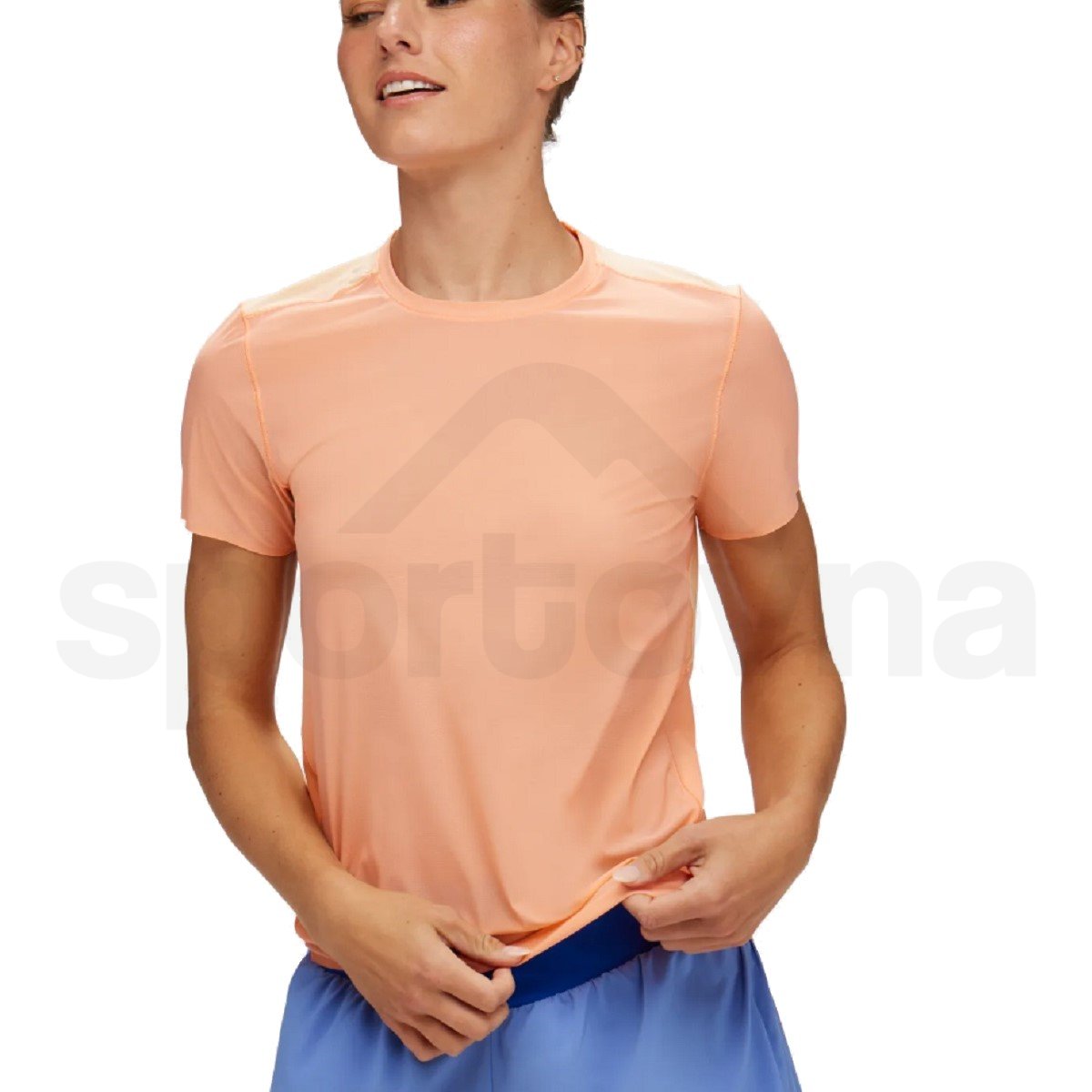 Tričko Hoka Performance Run Short Sleeve W - oranžová