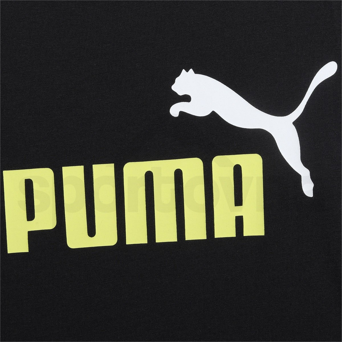 Tričko Puma ESS+ 2 Col Logo Tee J - černá/zelená