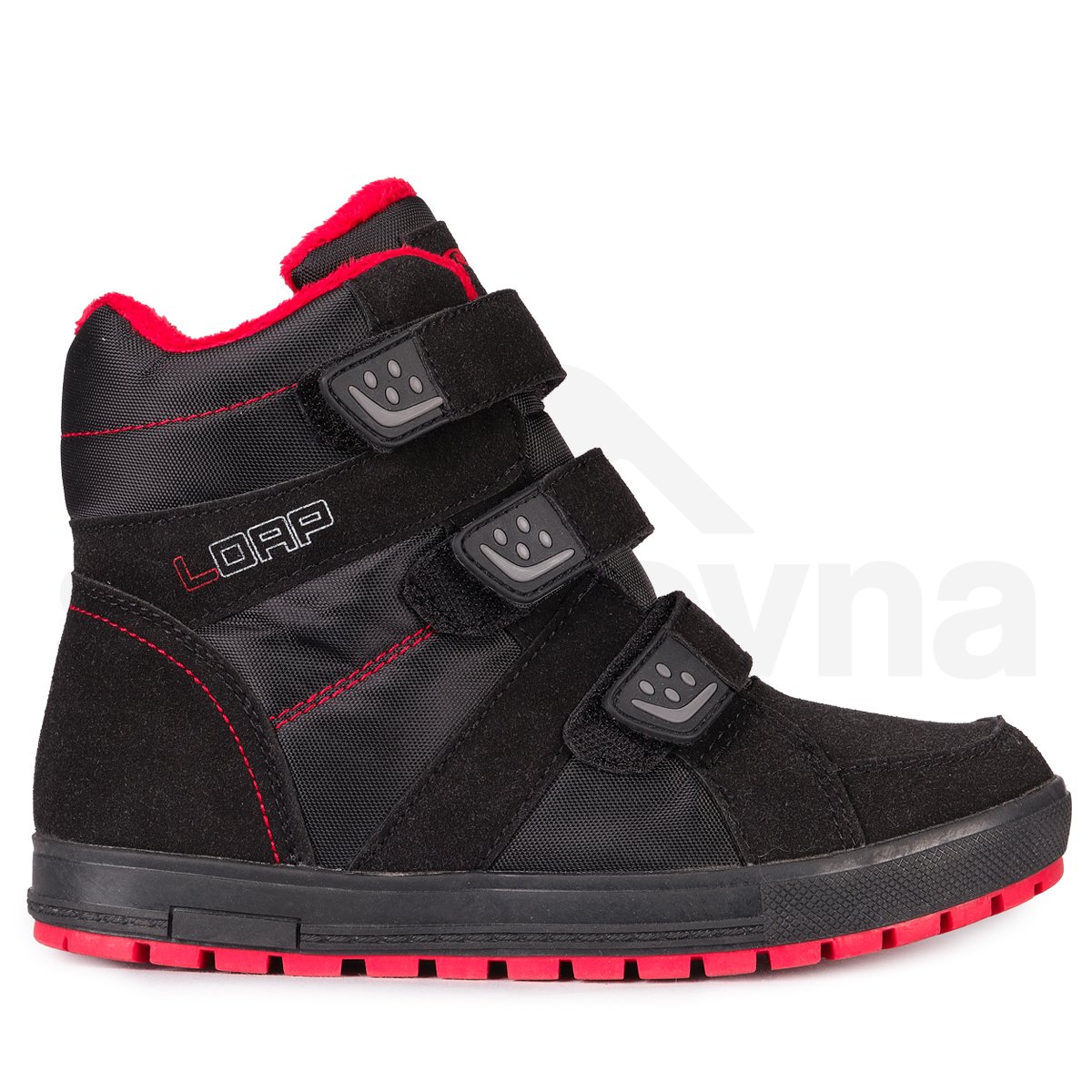 Dětská zimní obuv Loap Manic J - černá/červená