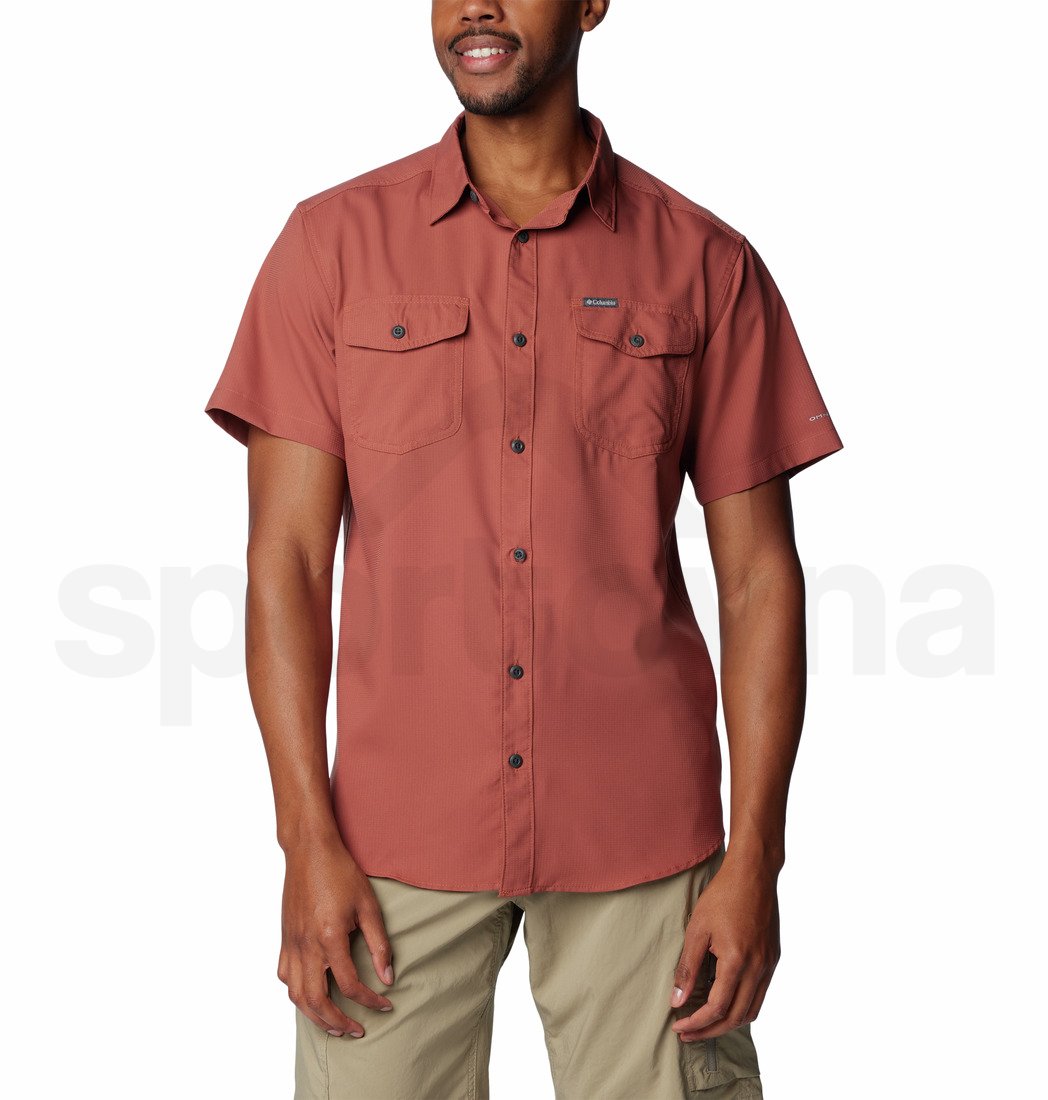 Košile Columbia Utilizer™ II Solid Short Sleeve Shirt M - oranžová
