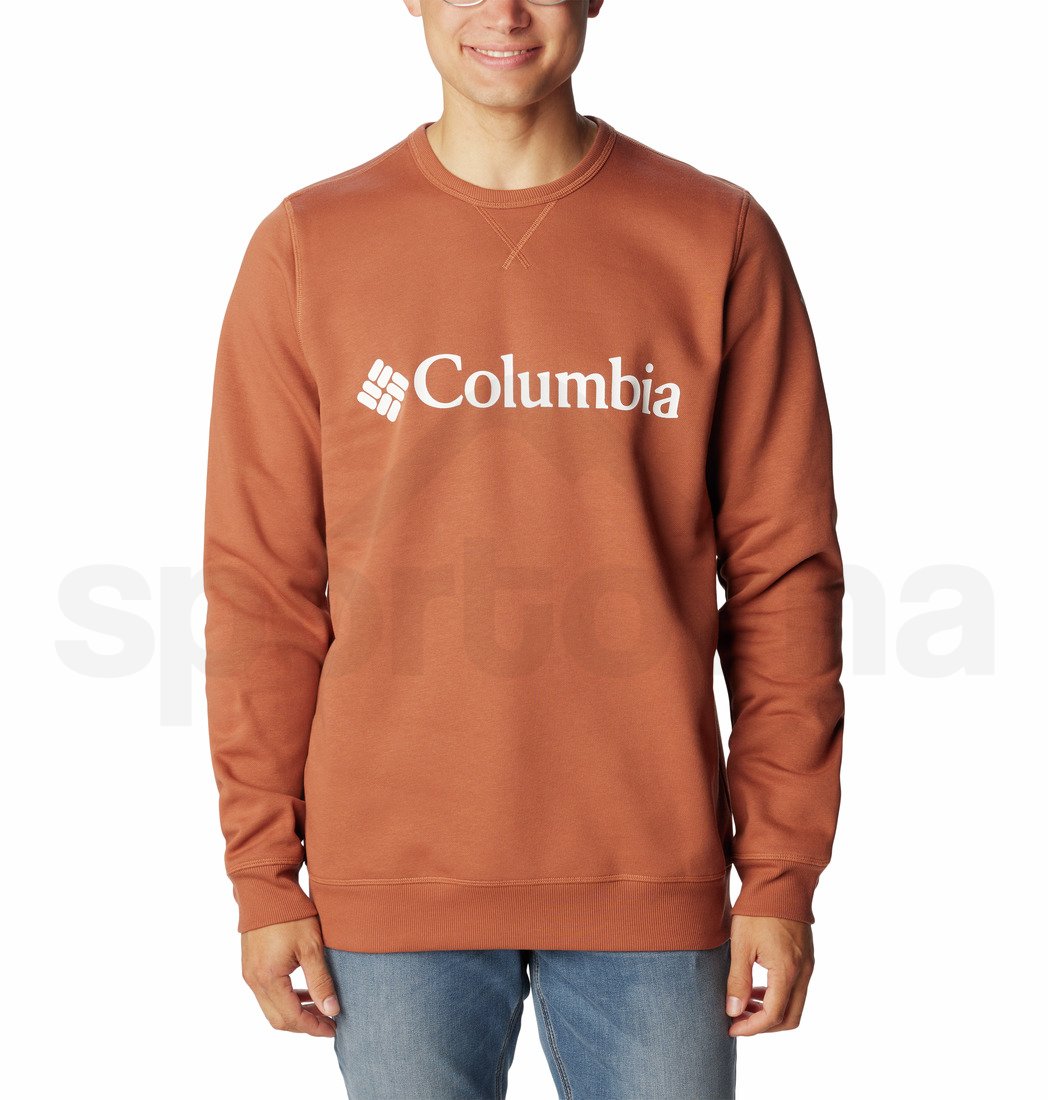 Mikina Columbia Logo Fleece Crew M - oranžová