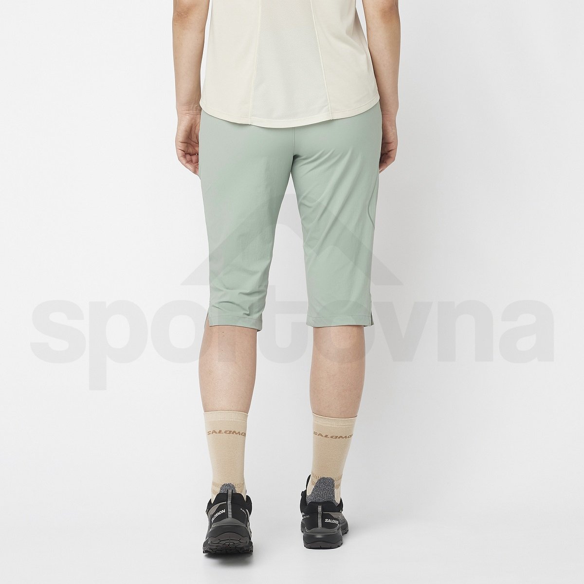 Kalhoty Salomon Wayfarer Capri W - zelená