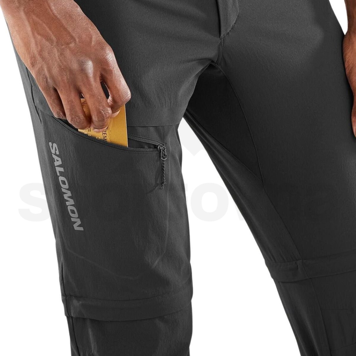 Kalhoty Salomon Wayfarer Zip Off Pants M - černá