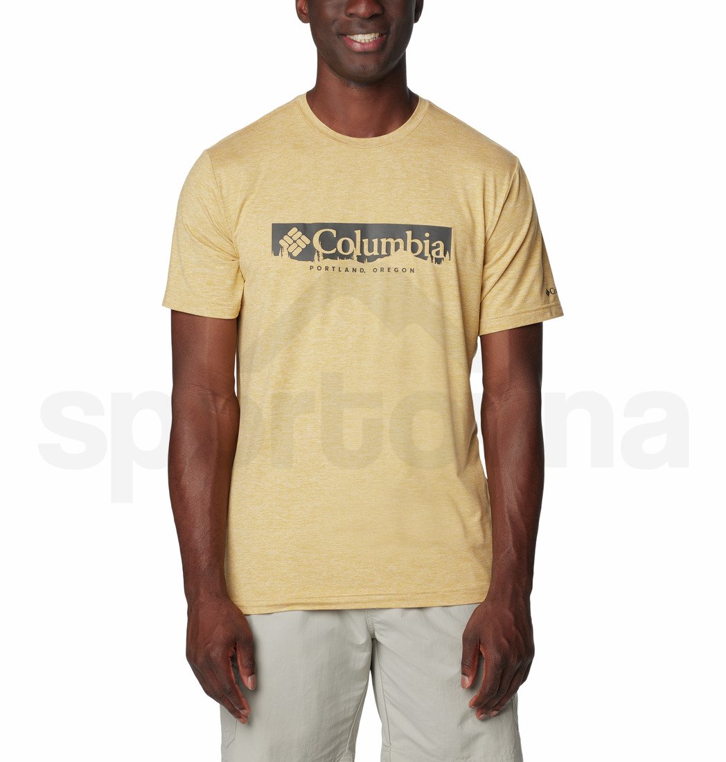 Tričko Columbia Kwick Hike™ Graphic SS Tee M - žlutá