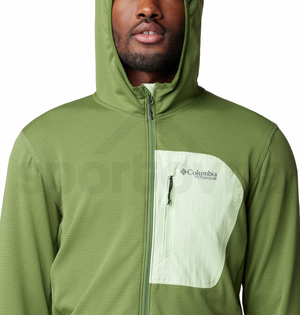 Mikina Columbia Triple Canyon™ Grid Fleece Hooded FZ M - zelená