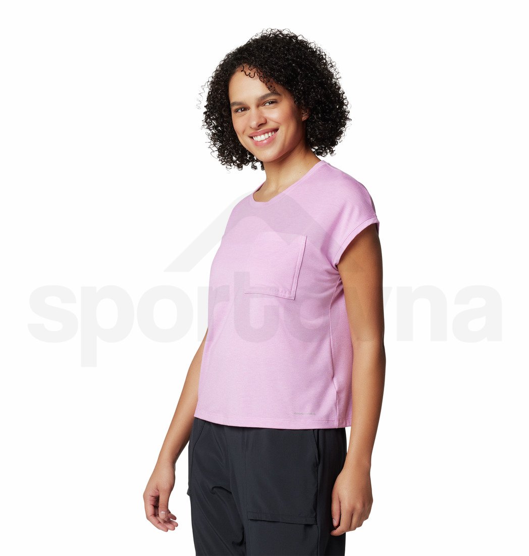 Tričko Columbia Boundless Trek™ Short Sleeve Tee W - růžová
