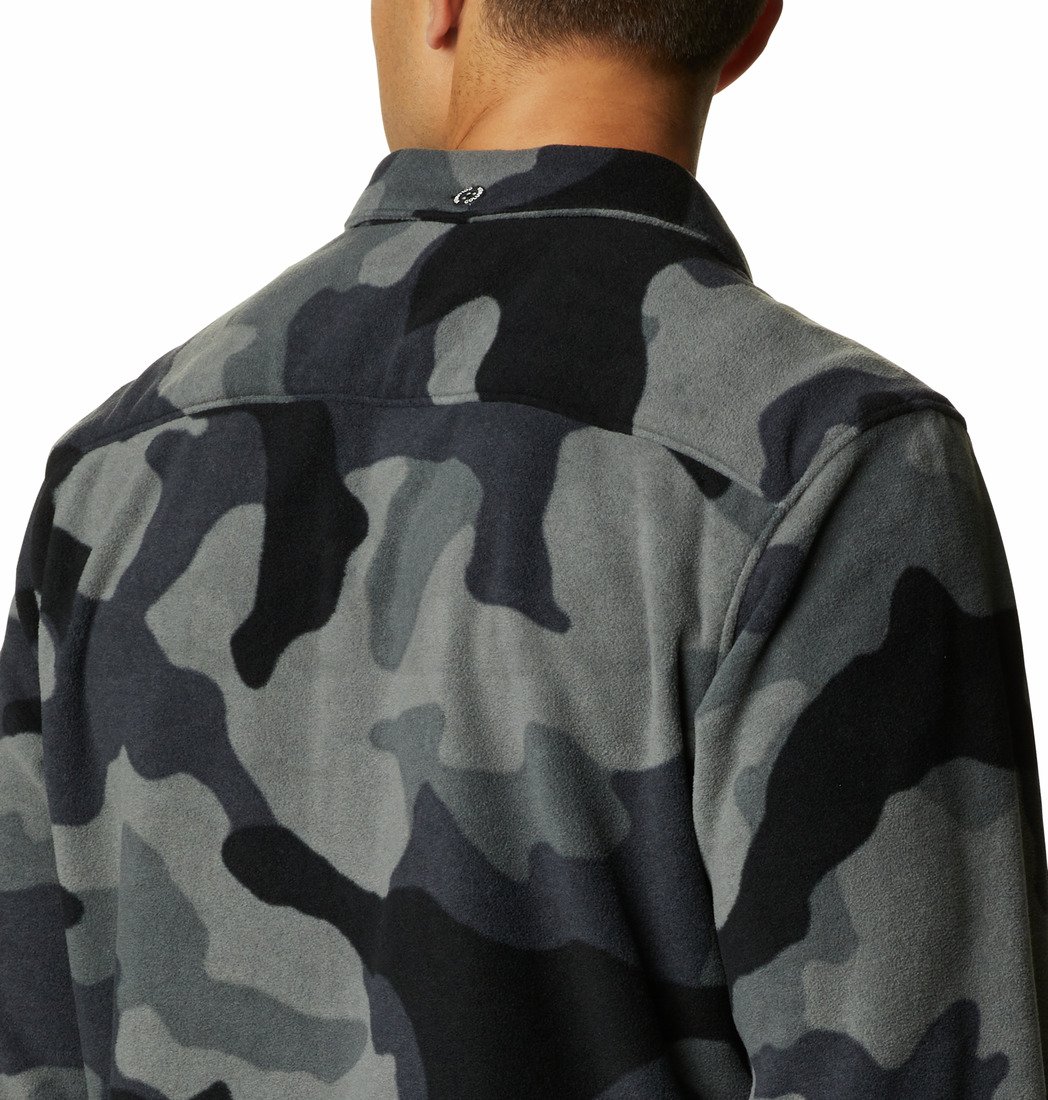 Košile Columbia Flare Gun™ Fleece Over Shirt M - šedá/černá