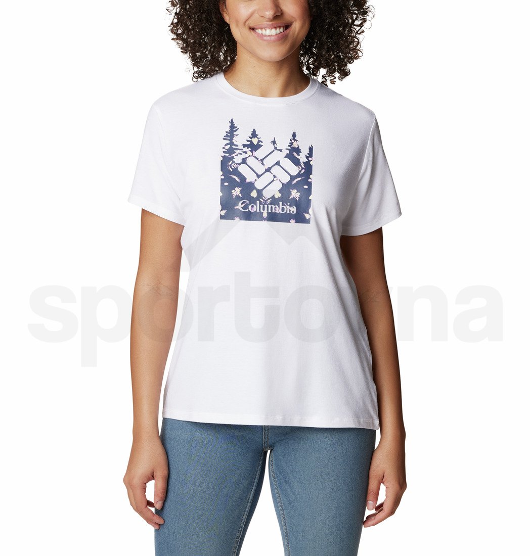 Tričko Columbia Sun Trek™ SS Graphic Tee W - bílá/modrá