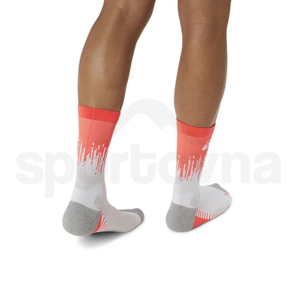 Ponožky Asics Performance Run Sock Crew - červená/bílá