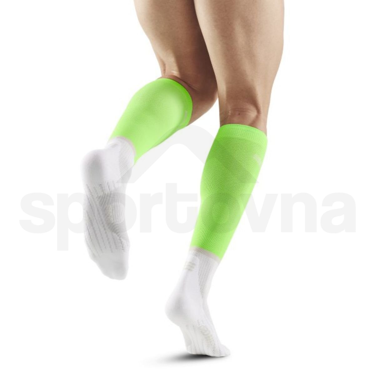 Ponožky / Podkolenky CEP 4.0 M - zelená/bílá
