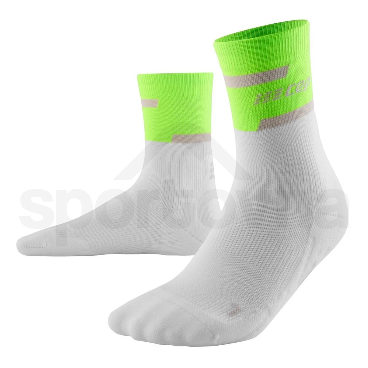 Ponožky CEP 4.0 M - zelená/bílá