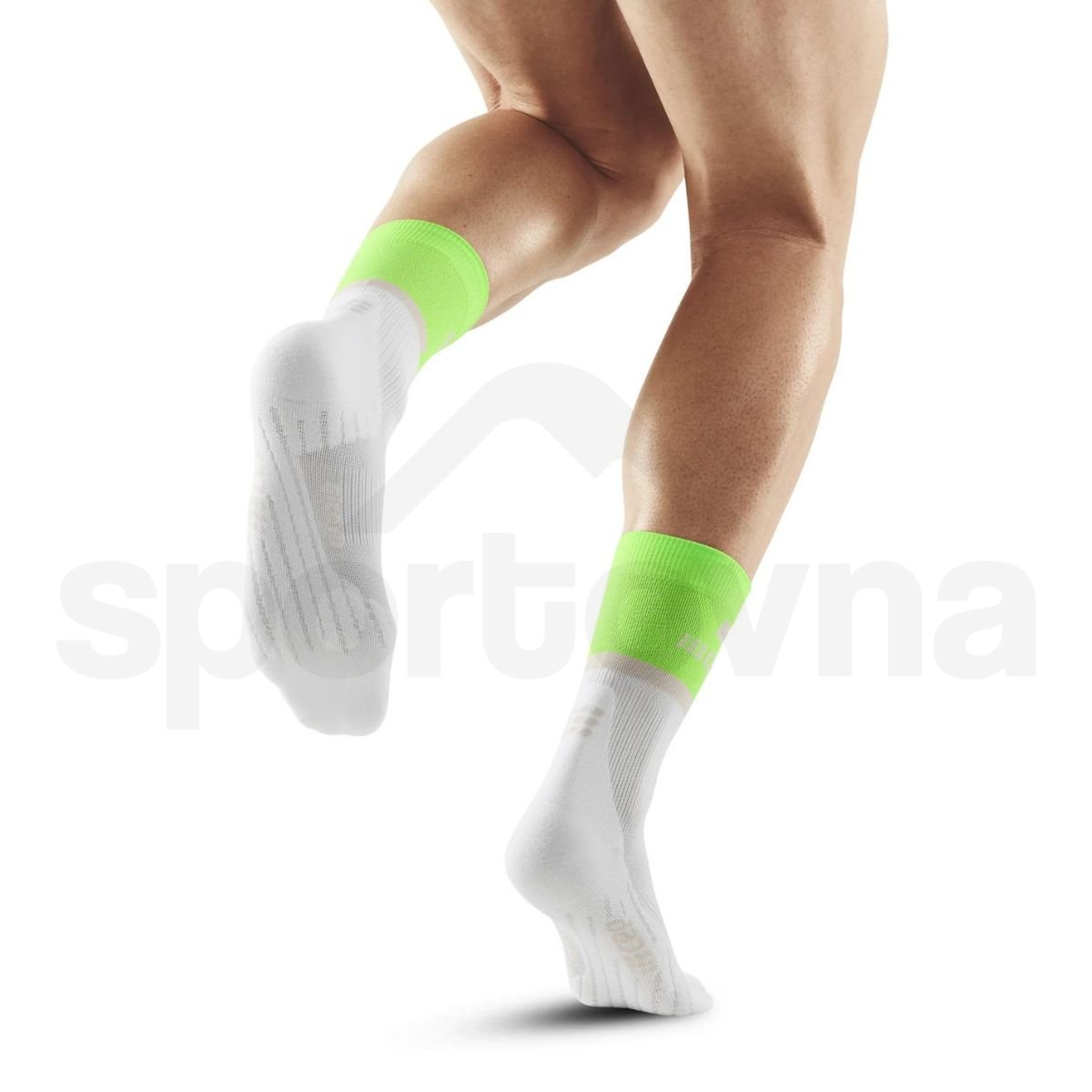Ponožky CEP 4.0 M - zelená/bílá