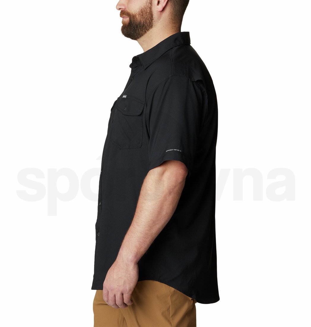 Košile Columbia Utilizer™ II Solid Short Sleeve Shirt M - černá (nadměrná velikost)
