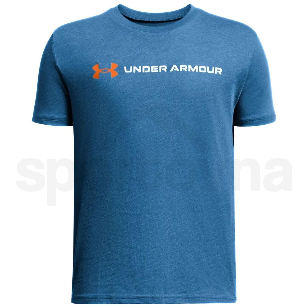 Tričko Under Armour UA Logo Wordmark SS J - modrá
