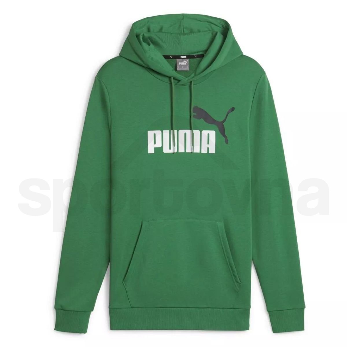 Mikina Puma ESS+ 2 Col Big Logo Hoodie TR M - zelená