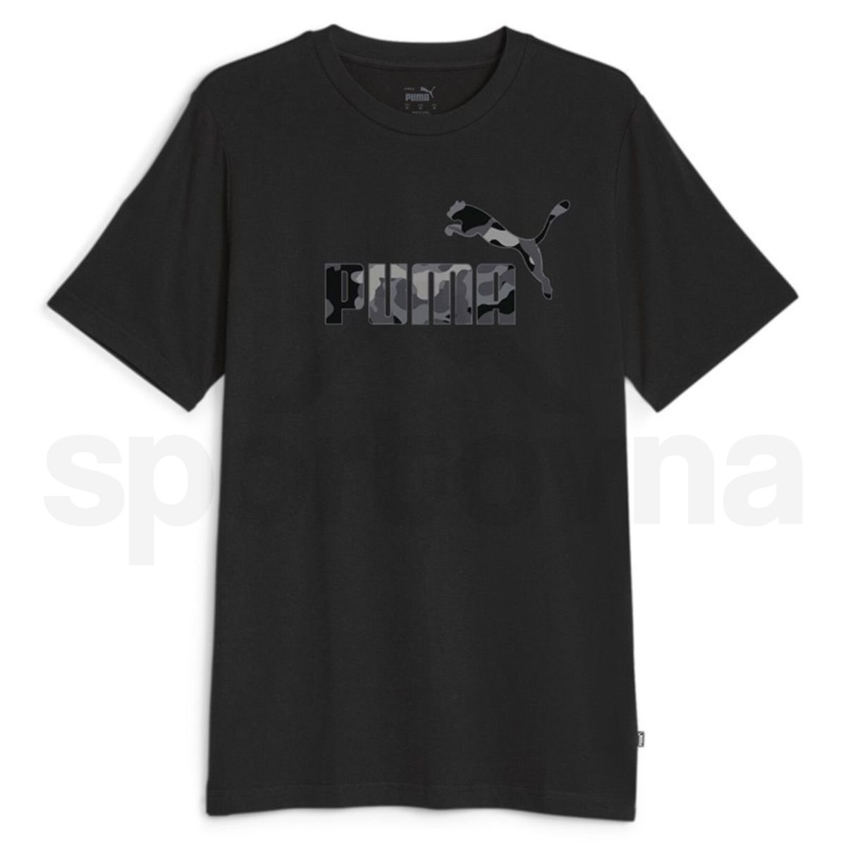 Tričko Puma ESS+ Camo Graphic Tee M - černá