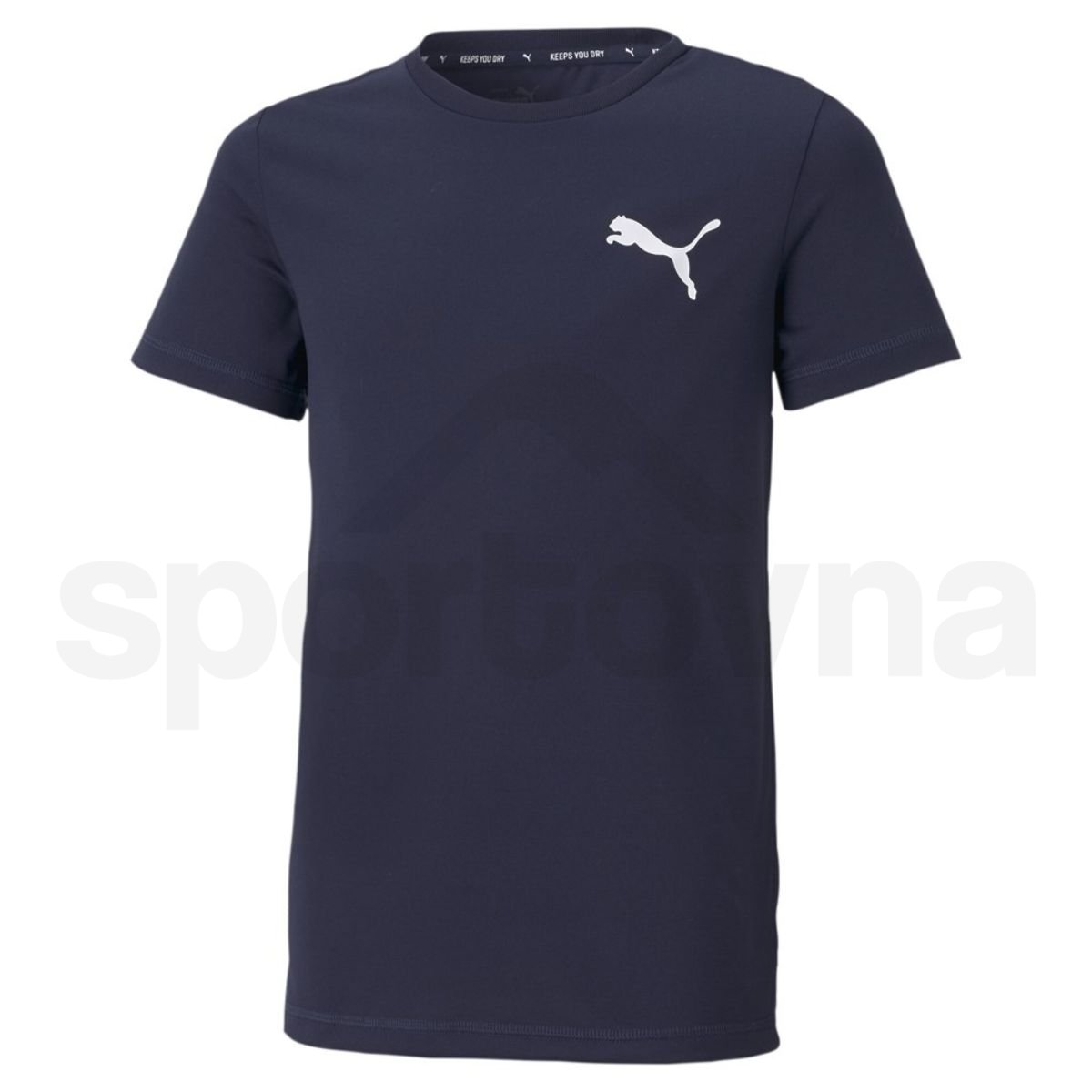 Tričko Puma Active Small Logo Tee J - tmavě modrá