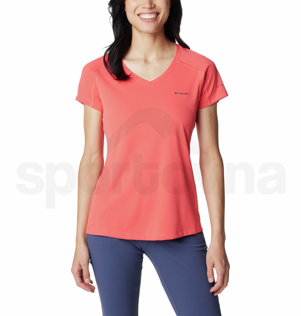 Tričko Columbia Zero Rules™ Short Sleeve Shirt W - oranžová