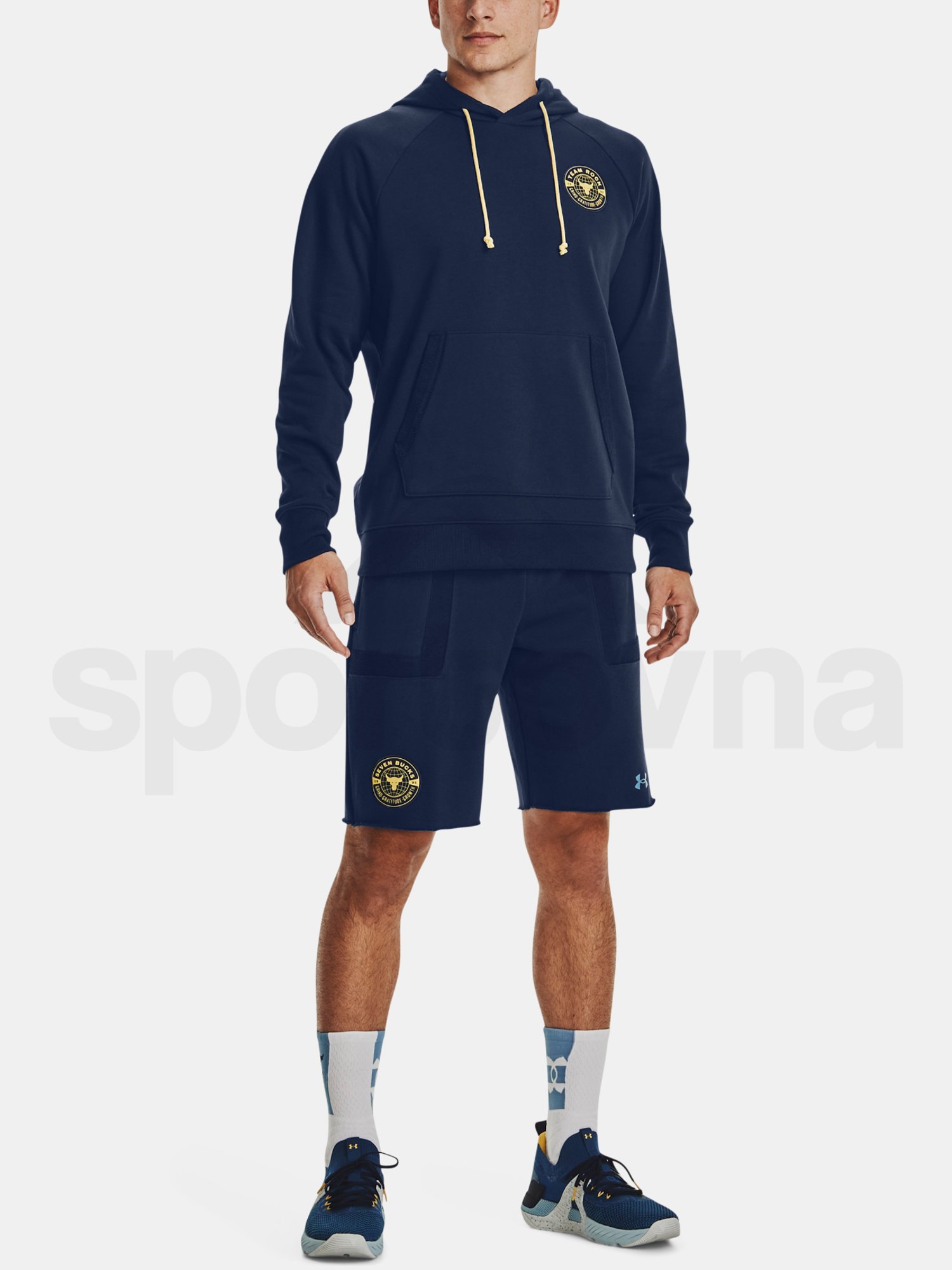 Kraťasy Under Armour UA Pjt Rk Q1 Hvywt Terry Sts-NVY