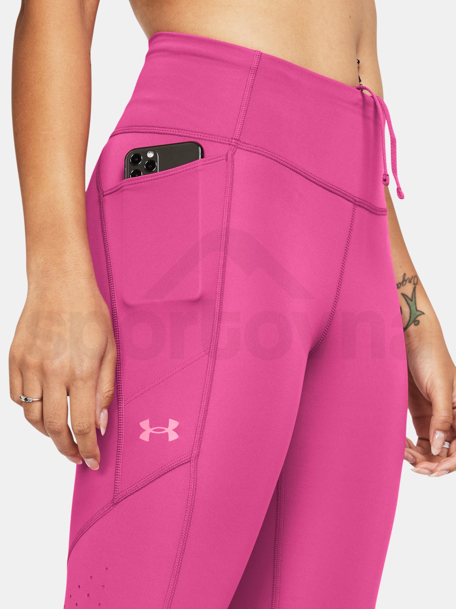 Legíny Under Armour UA Fly Fast Ankle Tights-PNK