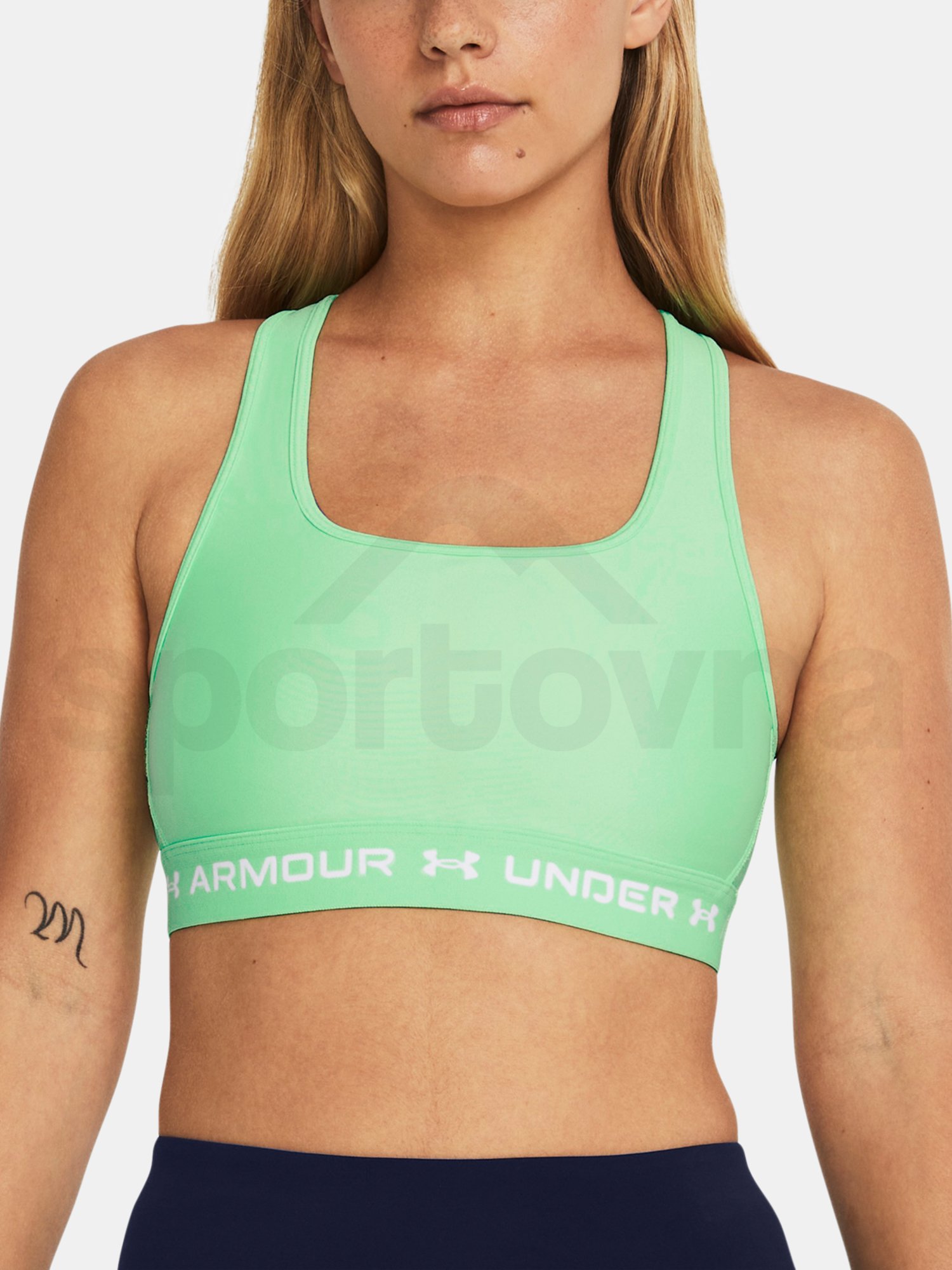 Podprsenka Under Armour Crossback Mid Bra-GRN