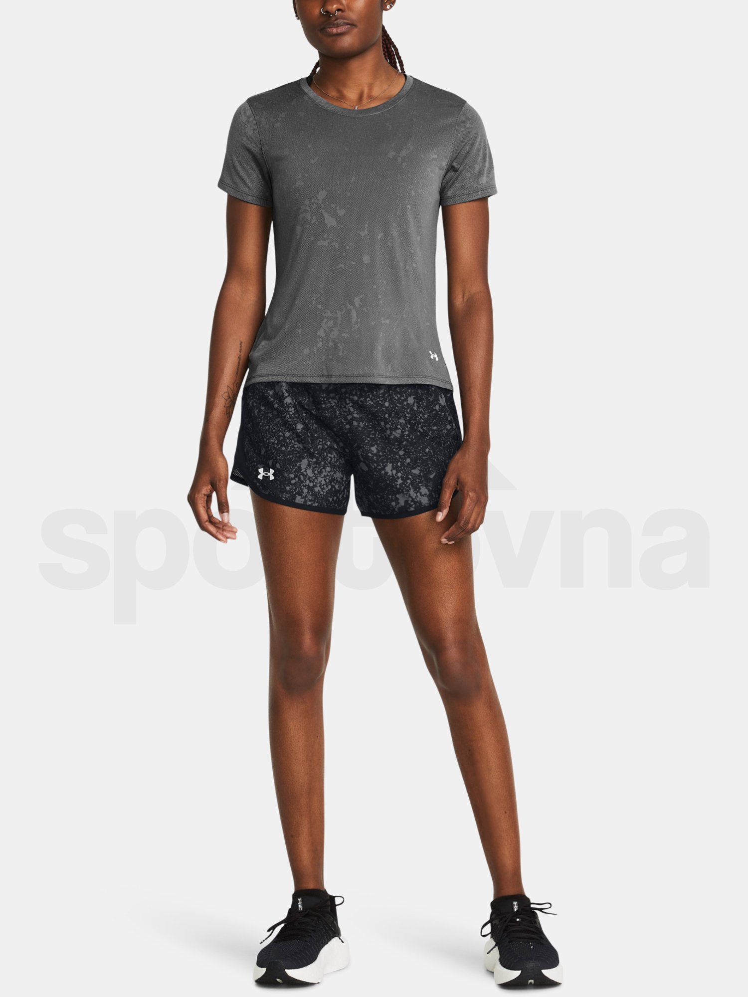 Šortky Under Armour UA Fly By 3'' Printed Shorts - čierna