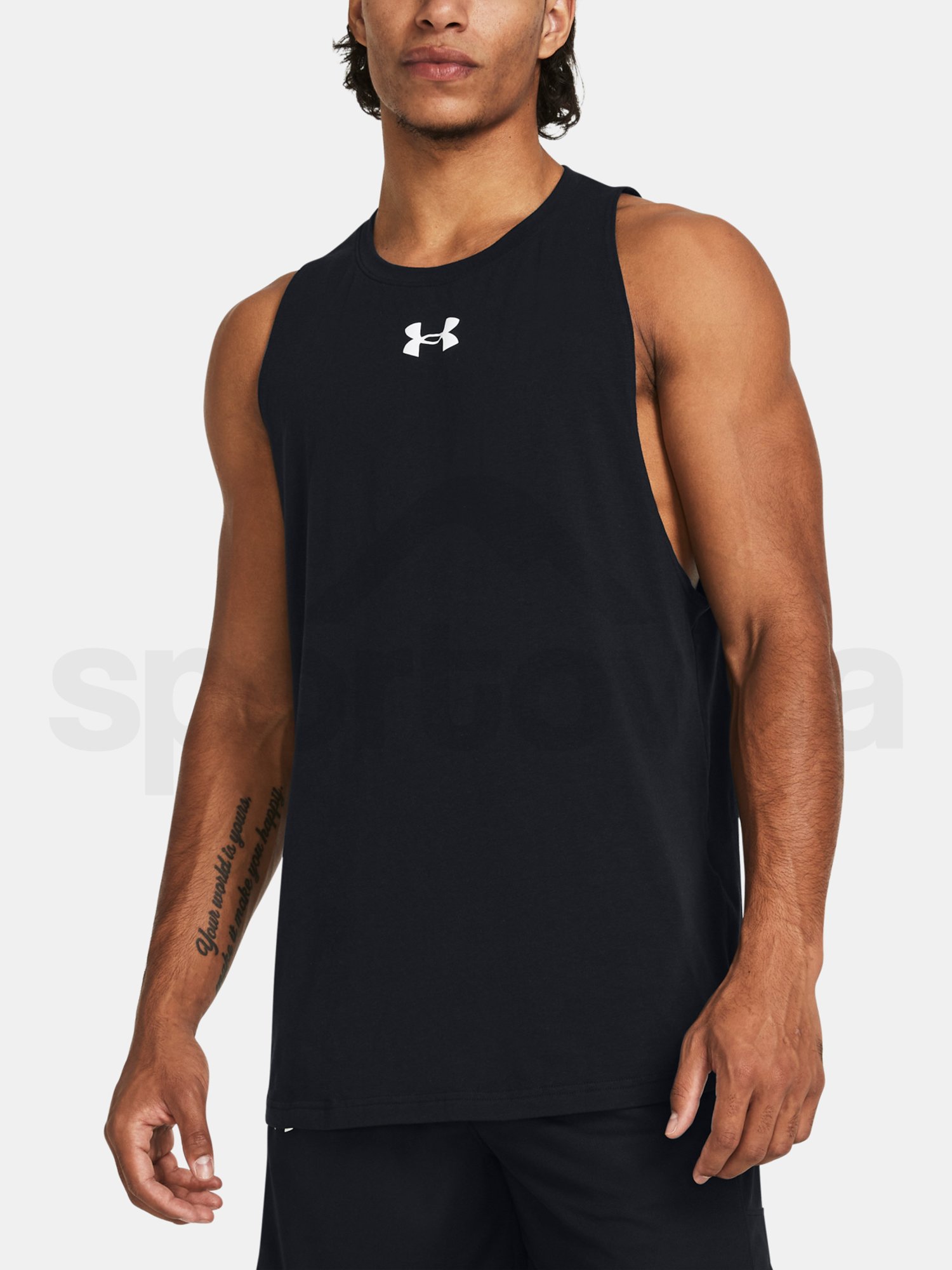 Tílko Under Armour UA BASELINE COTTON TANK-BLK