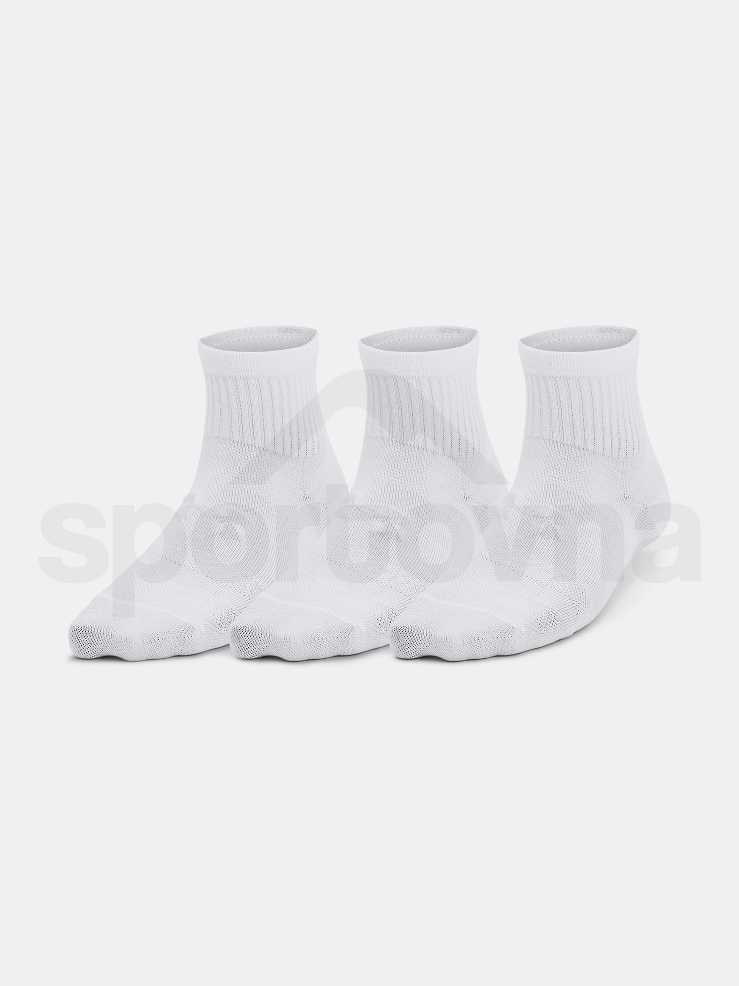 Ponožky Under Armour UA Essential 3pk Qtr Yth-WHT
