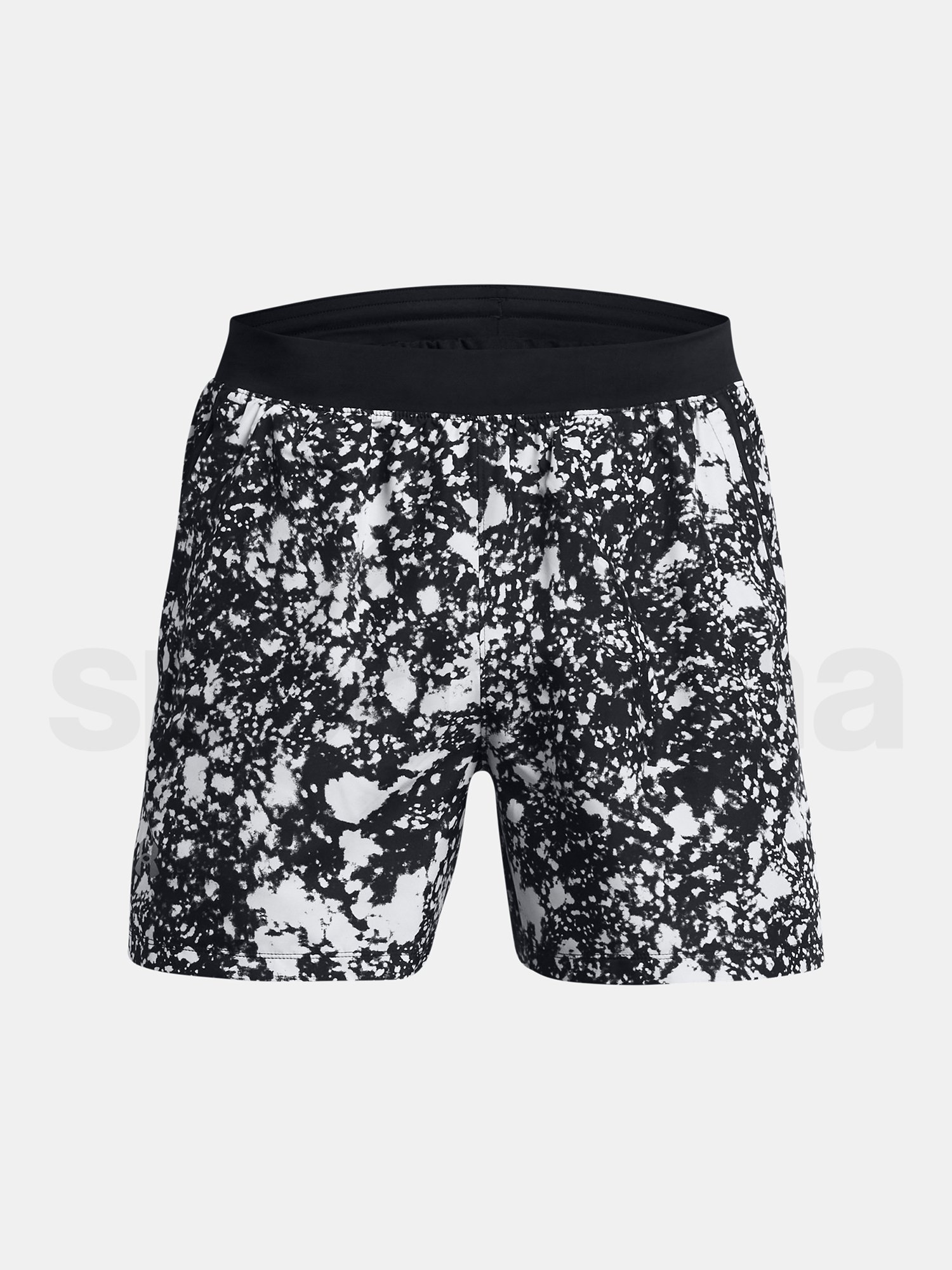 Kraťasy Under Armour UA LAUNCH 5'' PRINT SHORTS-BLK