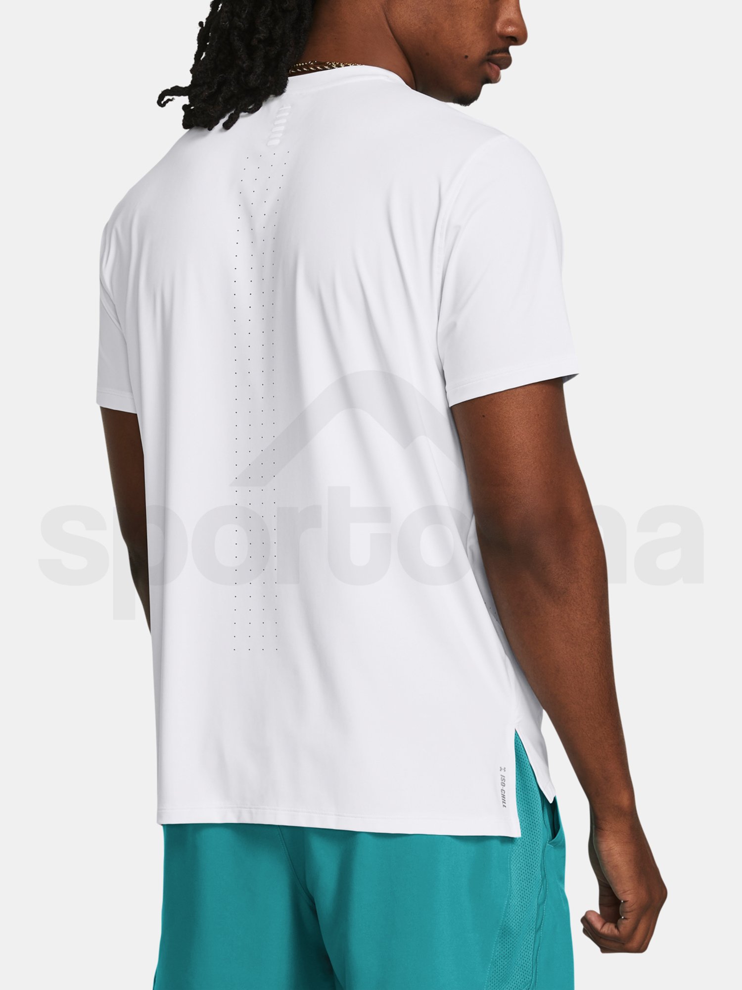 Tričko Under Armour UA LAUNCH ELITE SHORTSLEEVE - biela