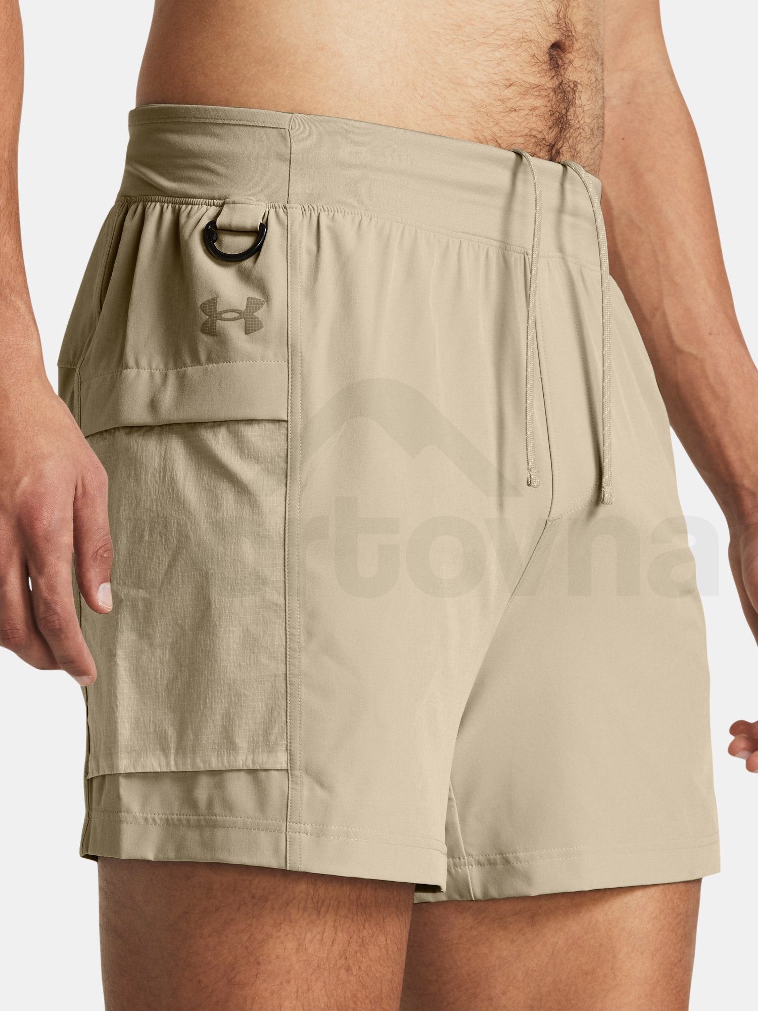 Kraťasy Under Armour UA TRAIL RUN 5'' SHORTS-BRN