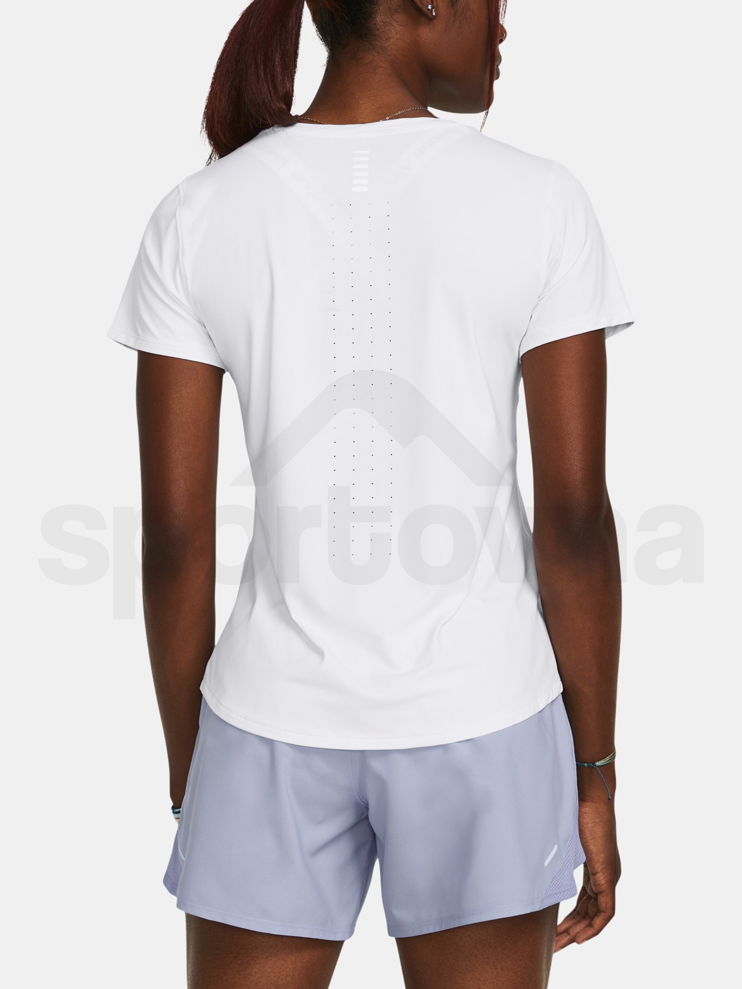 Tričko Under Armour UA Launch Elite Shortsleeve - biela