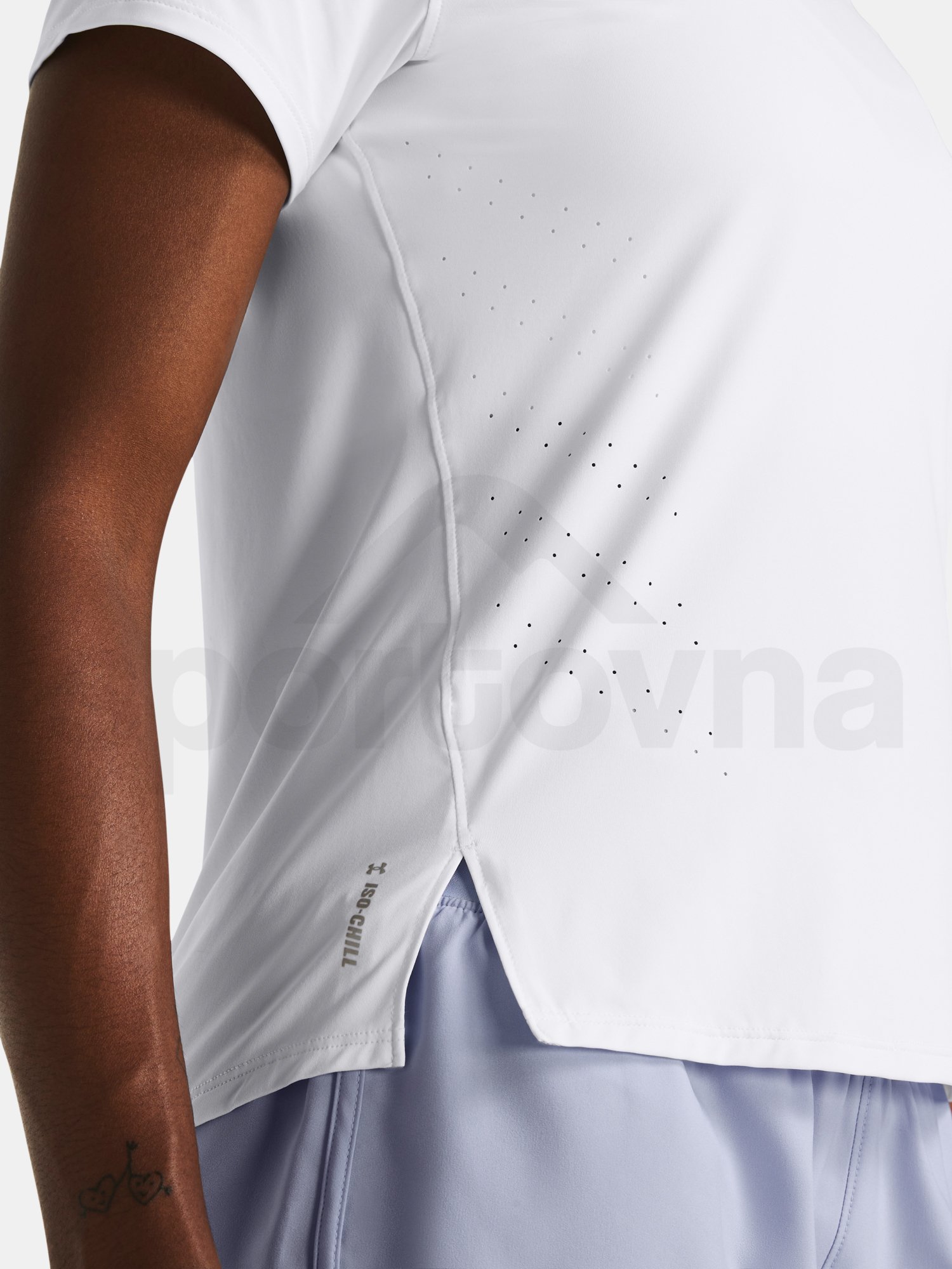 Tričko Under Armour UA Launch Elite Shortsleeve - biela