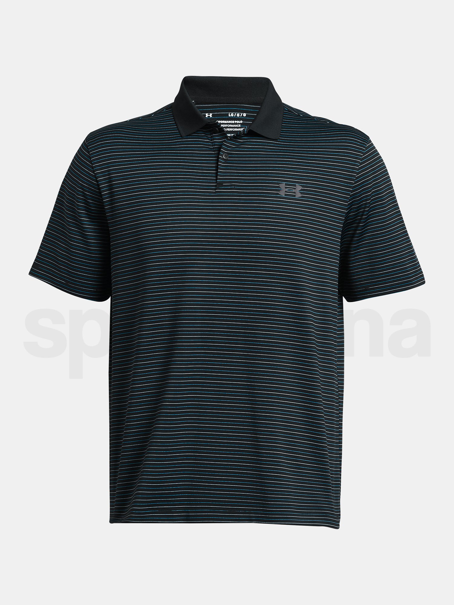 Tričko Under Armour UA Perf 3.0 Stripe Polo-BLK