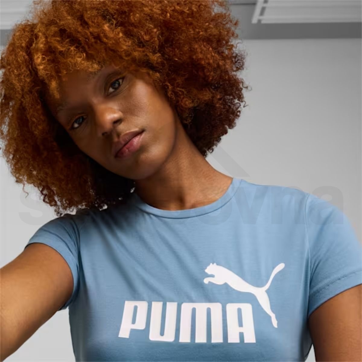 Tričko Puma ESS Logo Tee W - modrá