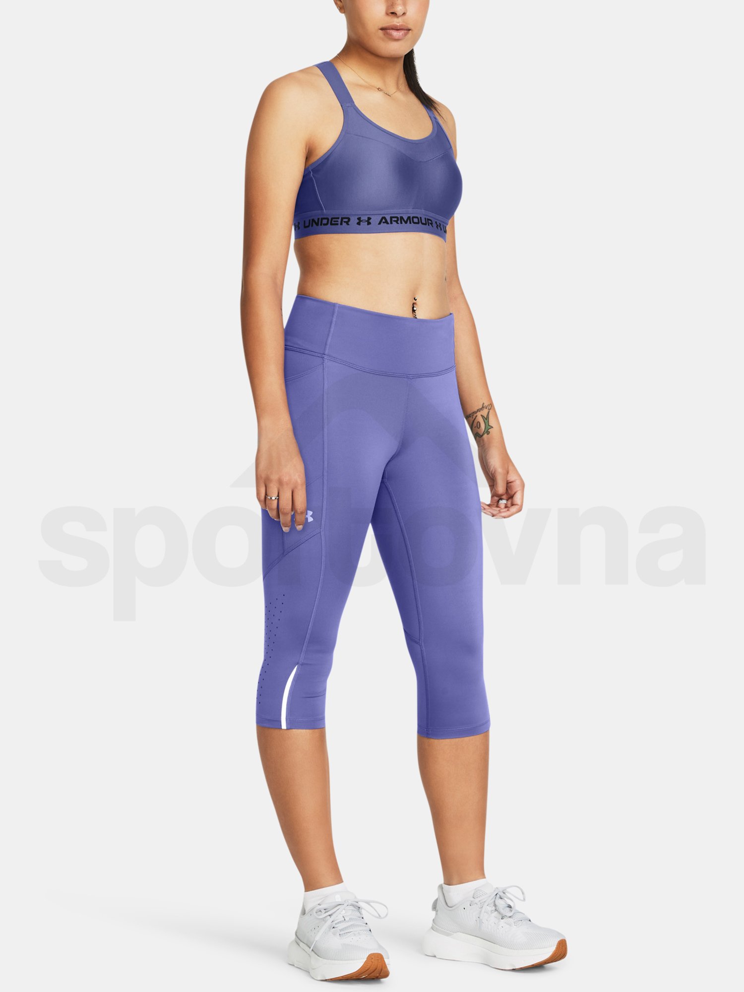 Legíny Under Armour UA Fly Fast Capris - fialová